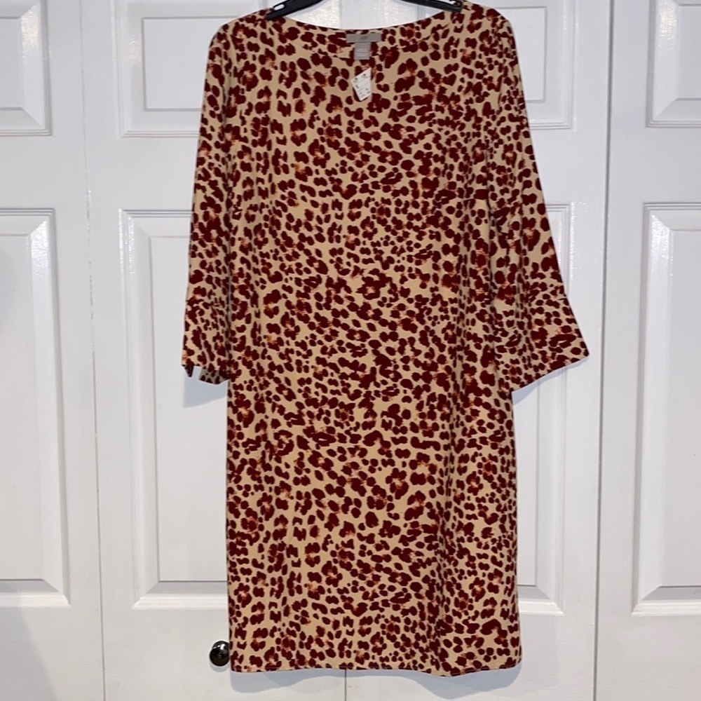 H& m size 10 leopard dress NWT